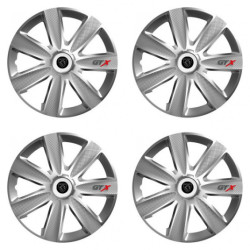 Капачки за Peugeot (ново лого) 15 GTX CARBON silver