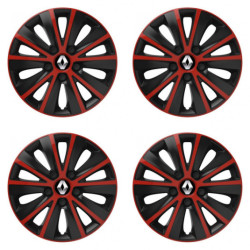 Централни капачки за Renault (старо лого) 14 RAPIDE red and black