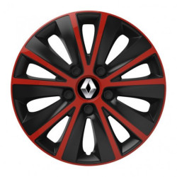 Централни капачки за Renault (старо лого) 14 RAPIDE red and black