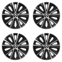 Капачки за Renault (старо лого) 14 RAPIDE silver and black