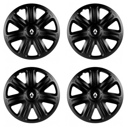 Капачки за Renault (старо лого) 14 COMFORT BLACK