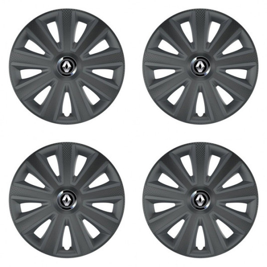 Капачки за Renault (старо лого) 16 Aviator carbon RC16 графит