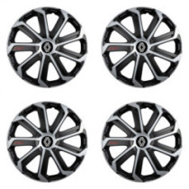 Капачки за Renault (ново лого) 14 Evo black&silver