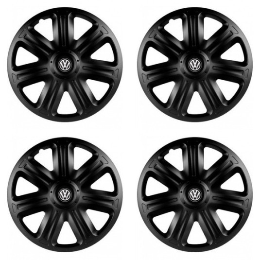 Капаци на гуми за VW (черни) 14 COMFORT BLACK