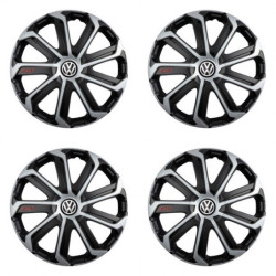Капачки за VW (черни) 15 Evo black&silver