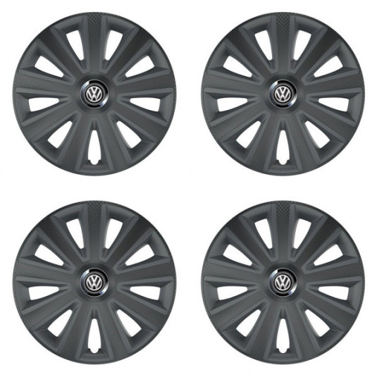 Капачки за VW (черни) 15 Aviator carbon графит