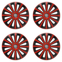 Капачки за KIA (черни) 15 TREND red and black