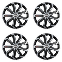 Капаци за VW (черни) 16 Evo black&silver