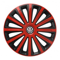 Капачки за VW (черни) 16 TREND red and black