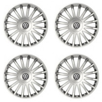 Колпачки за VW (черни) 16 CRYSTAL silver