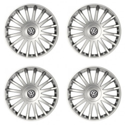 Колпачки за VW (черни) 16 CRYSTAL silver