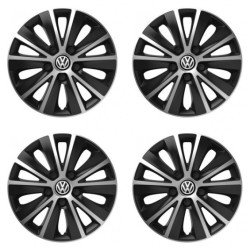 Капачки за VW (черни) 16 RAPIDE silver and black