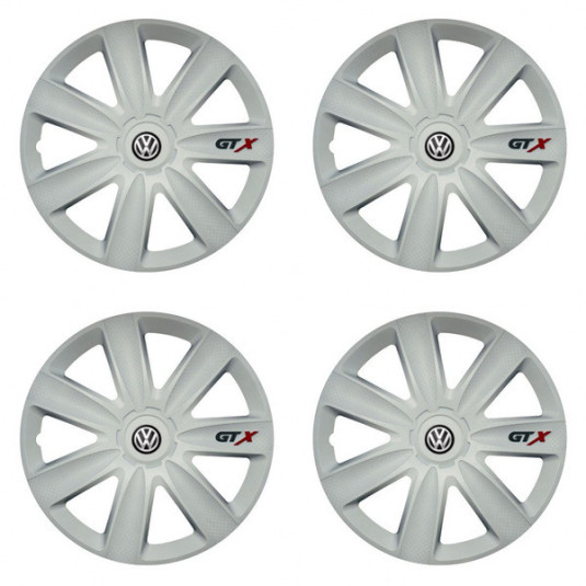 Капачки за VW (черни) 17 GTX carbon white