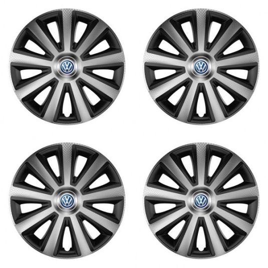 Капаци за VW (синя) 14 Aviator carbon silver&black