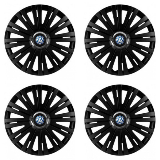 Колесни капачки за VW (сини) 14 ACTIVE RC BLACK