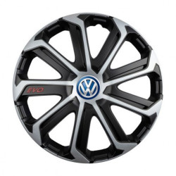Капачки за VW (сини) 15 Evo black&silver