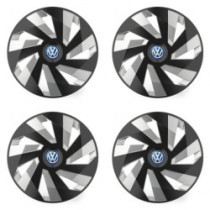 Колпаци за VW (синьо) 15 Vector RC black and silver