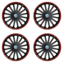 Капачки за VW (синьо) 15 CRYSTAL RO black