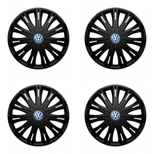 Капачки за VW (синьо) 15 SPARK BLACK