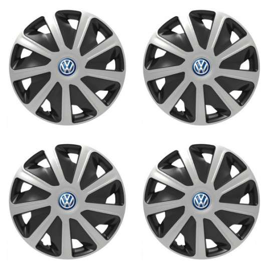 Капаци за VW (сини) за商van 15 Craft сребристо и черно