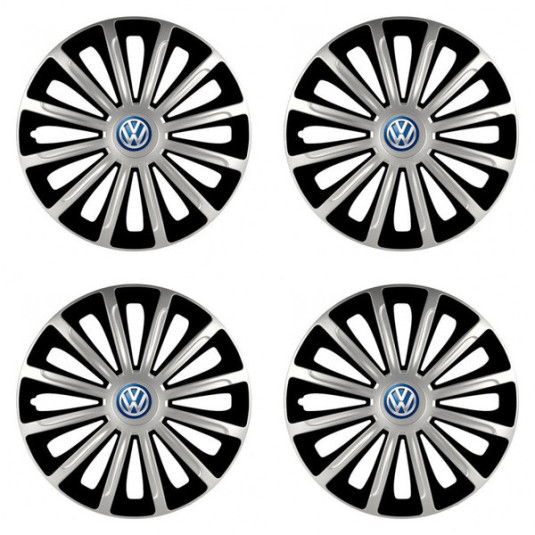 Тасове за VW (сини) 16 TREND silver and black