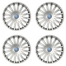 Капачки за VW (сини) 16 CRYSTAL silver