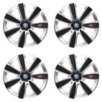 Капаци за колела за VW (синьо) 16 GTX CARBON silver/black