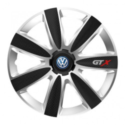 Капаци за колела за VW (синьо) 16 GTX CARBON silver/black