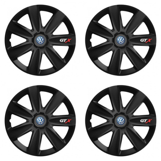 Капаци за VW (сини) 16 GTX CARBON black