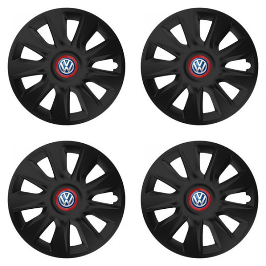 Капачки за VW (сини) 17 STRATOS RR black