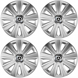Капачки за Mitsubishi (сребристи) 14 Aviator carbon RC silver