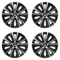Капачки за Mitsubishi (сребристи) 14 RAPIDE silver and black