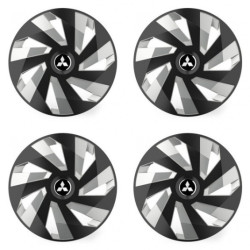 Капачки за Mitsubishi (сребристи) 16 Vector RC black and silver
