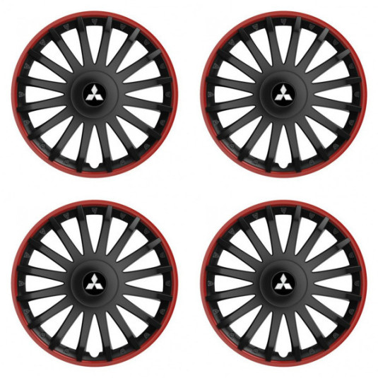 Капаци за Mitsubishi (сребристи) 16 CRYSTAL RO black