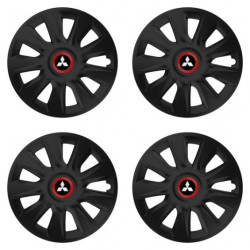 Капачки за Mitsubishi (сребристи) 16 STRATOS RR black