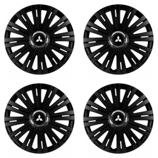 Капачки за Mitsubishi (сребристи) 16 ACTIVE RC BLACK