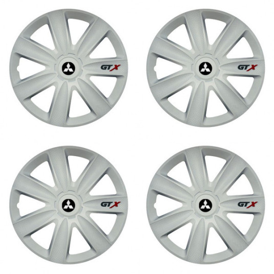 Тасове за Mitsubishi (сребристи) 17 GTX carbon white