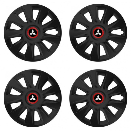 Капаци за Mitsubishi (сребристи) 17 STRATOS RR black