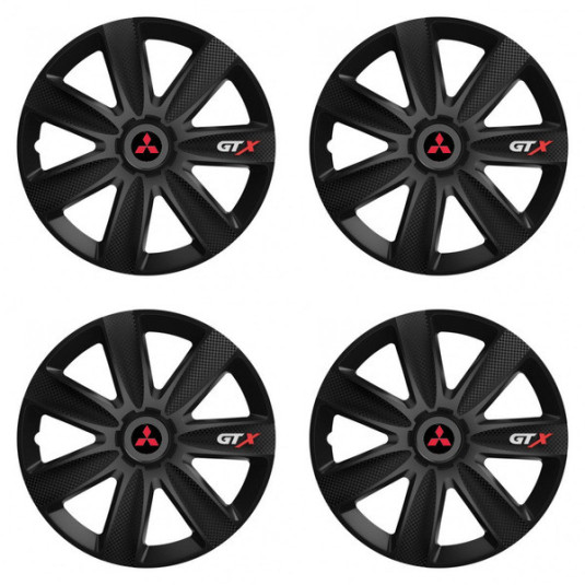 Капаци за Mitsubishi (червени) 14 GTX CARBON black