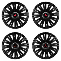 Декоративни капачки за Mitsubishi (червени) 14 ACTIVE RC BLACK