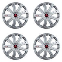 Капачки за Mitsubishi (червени) 15 Evo silver