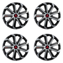 Капачки за Mitsubishi (червени) 15 Evo black&silver