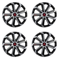 Капачки за Mitsubishi (червени) 15 Evo black&silver
