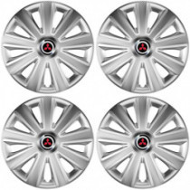 Тасове pre Mitsubishi (червени) 15 Aviator carbon silver