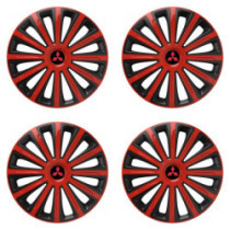 Капачки за Mitsubishi (червени) 15 TREND red and black