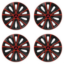 Капачки за джанти за Mitsubishi (червени) 15 RAPIDE red and black
