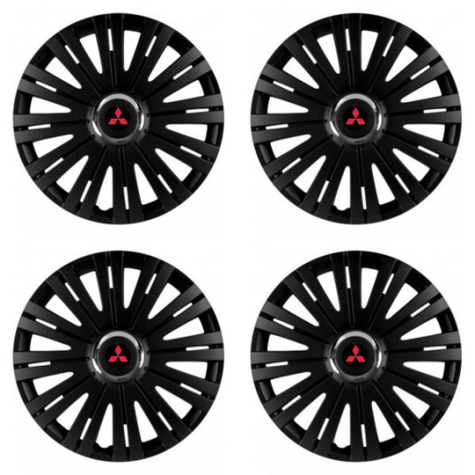 Тасове за Mitsubishi (червени) 15 ACTIVE RC BLACK