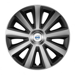 Капачки за Volvo (бели) 14 Aviator carbon silver&black