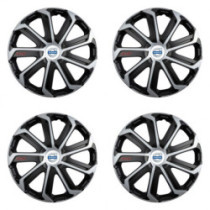 Капаци за Volvo (бели) 15 Evo black&silver