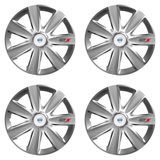Капаци за Volvo (бели) 15 GTX CARBON silver